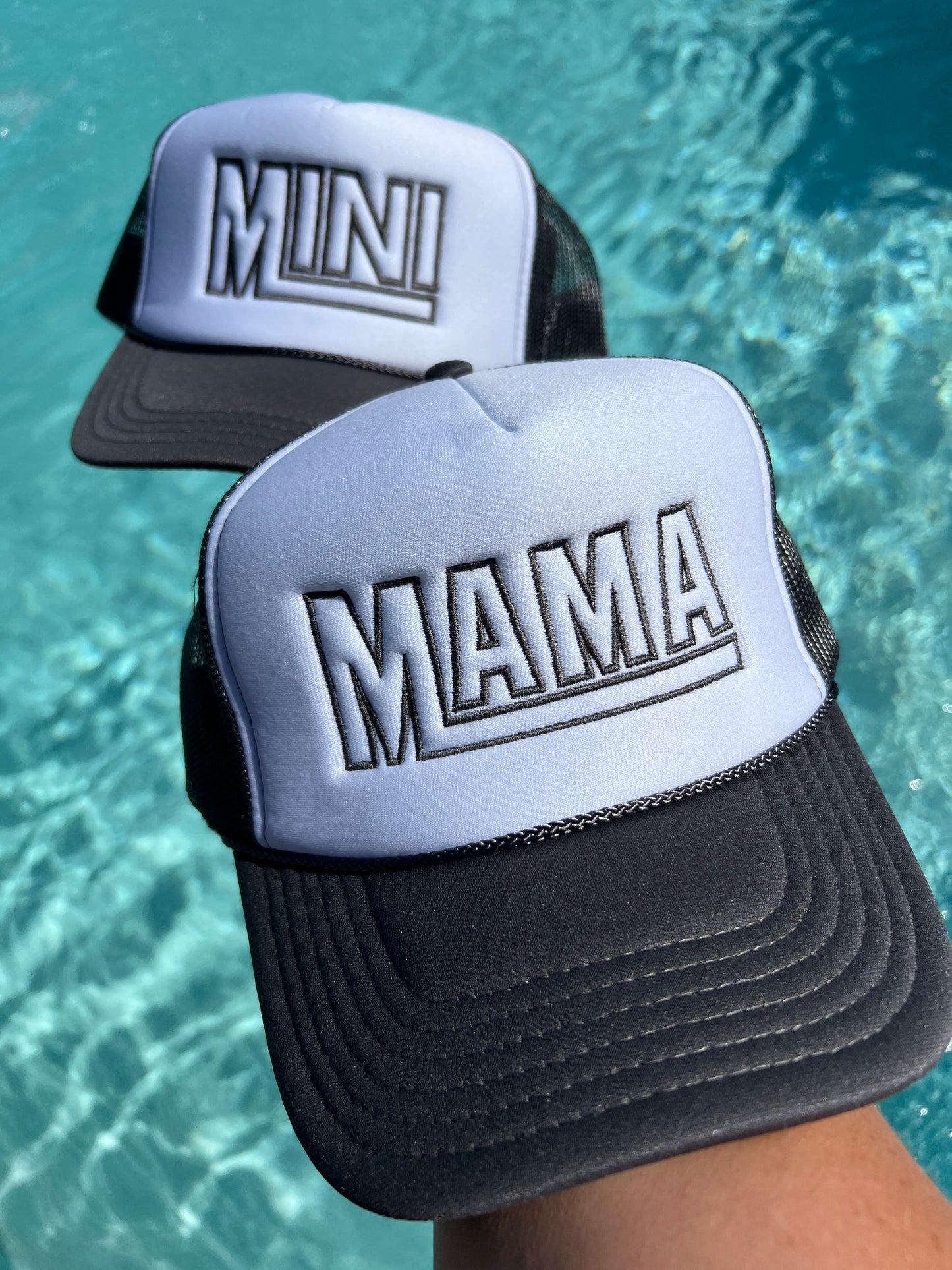 Mama and Mini Vans Style Hat Foam Trucker Set of 2