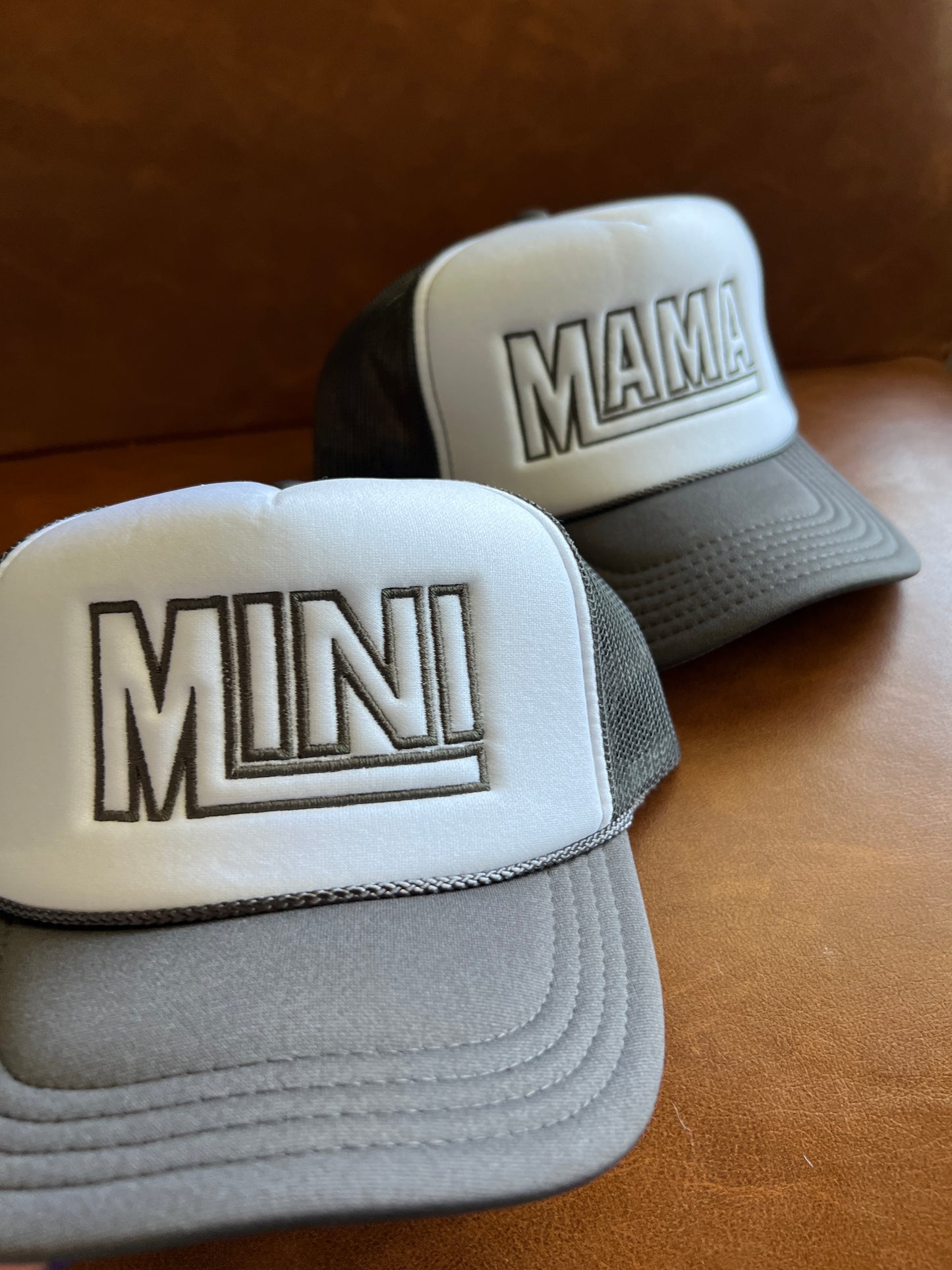 Mama and Mini Vans Style Hat Foam Trucker Set of 2