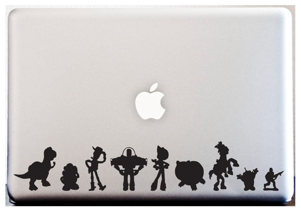 LAPTOP Decal TOY STORY Silhouette Stripe Decal Stickers Car Decal Disney Theme Decal