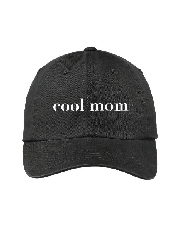 Cool Mom Embroidered Hats Dad Hats Cotton Twill Hats Your Logo Custom Phrase Unisex Hats Adjustable Baseball Cap