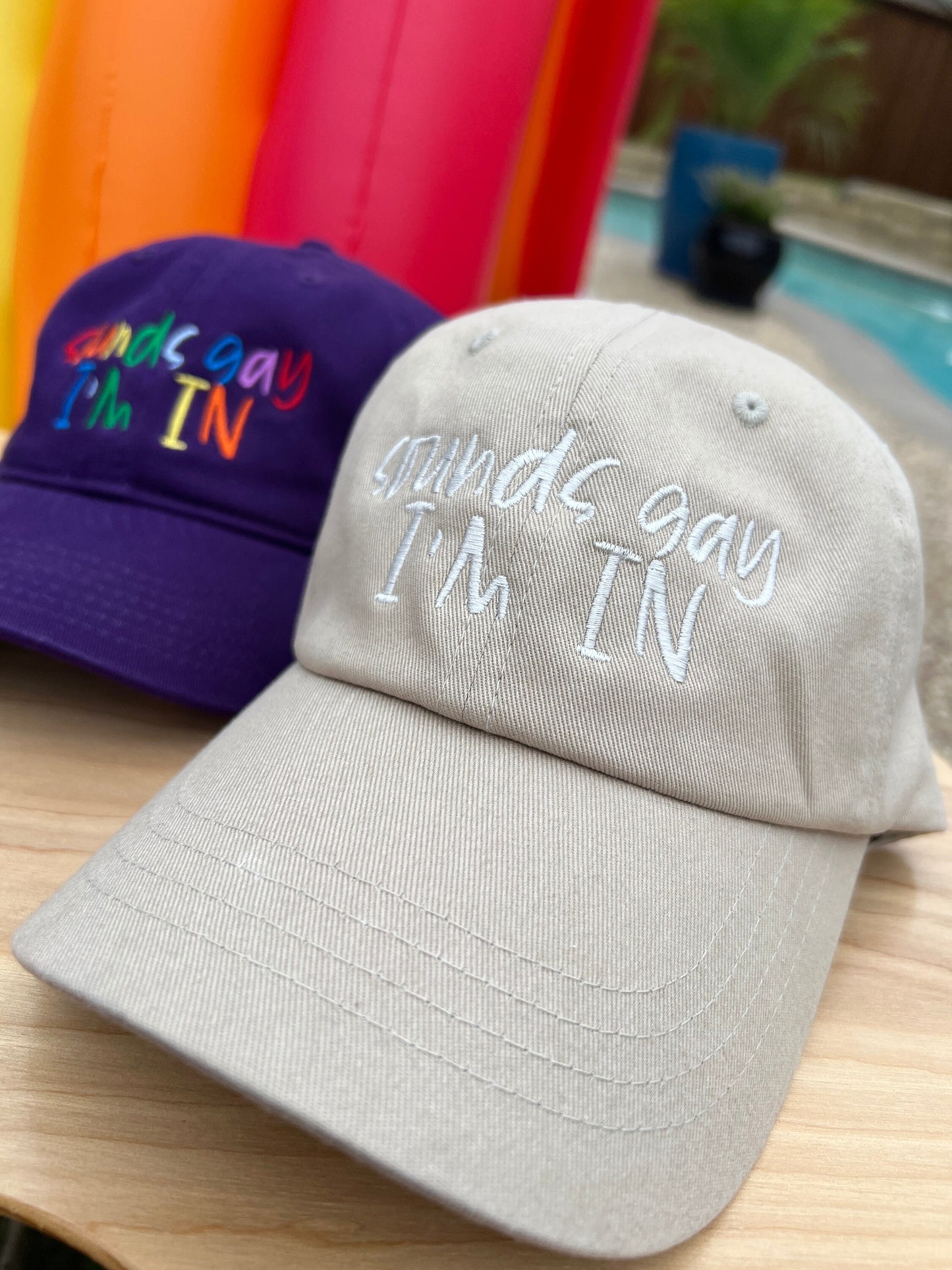 Sounds Gay I’m In Embroidered Hats Pride Hat Dad Hat Cotton Twill Hats Hats Adjustable Baseball Cap LGBTQ