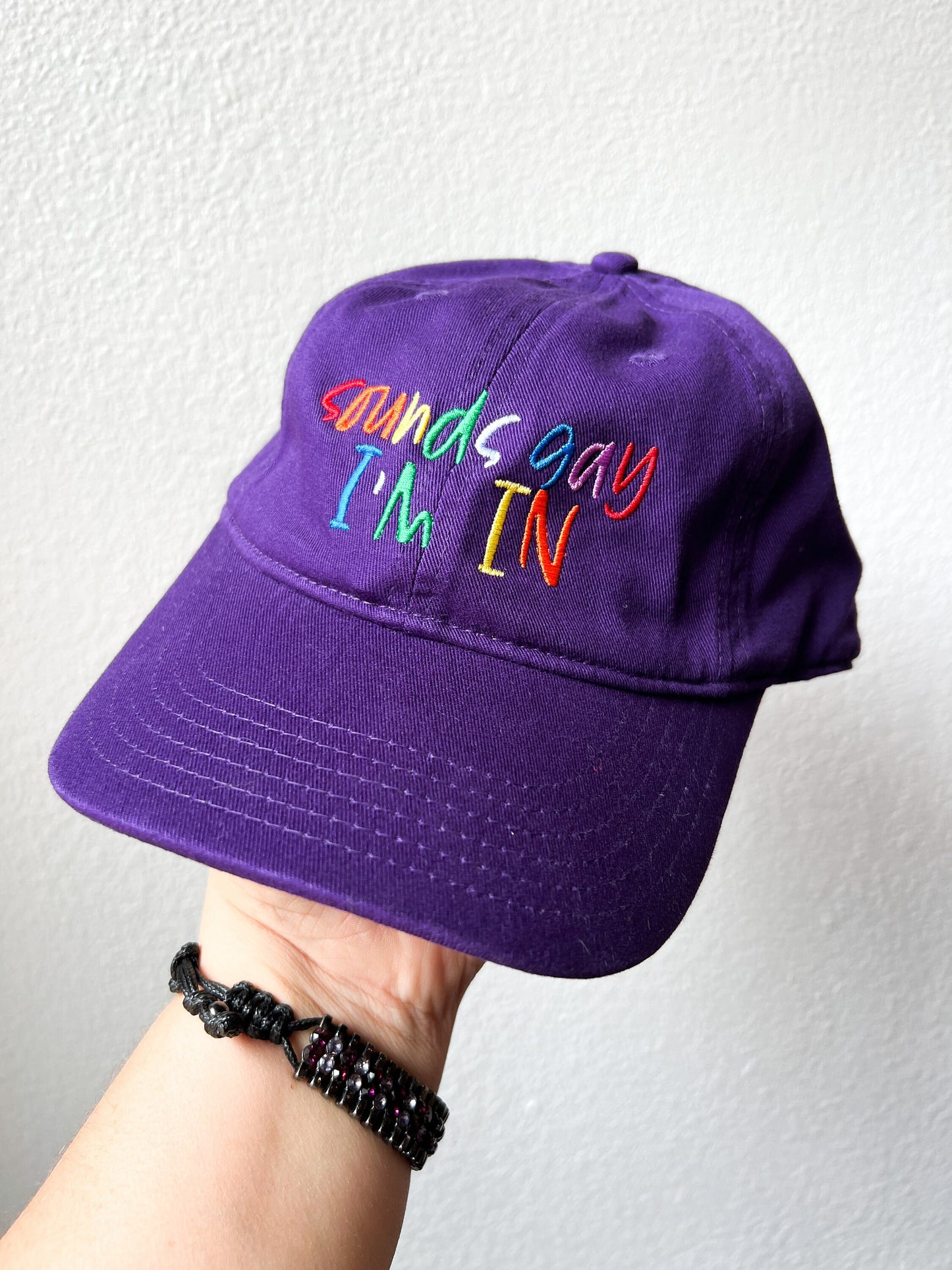 Sounds Gay I’m In Embroidered Hats Pride Hat Dad Hat Cotton Twill Hats Hats Adjustable Baseball Cap LGBTQ